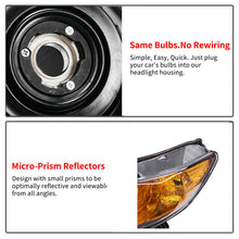 Headlights Assembly Replacement for 2006-2011 Honda Civic Coupe 2Dr Left+Right