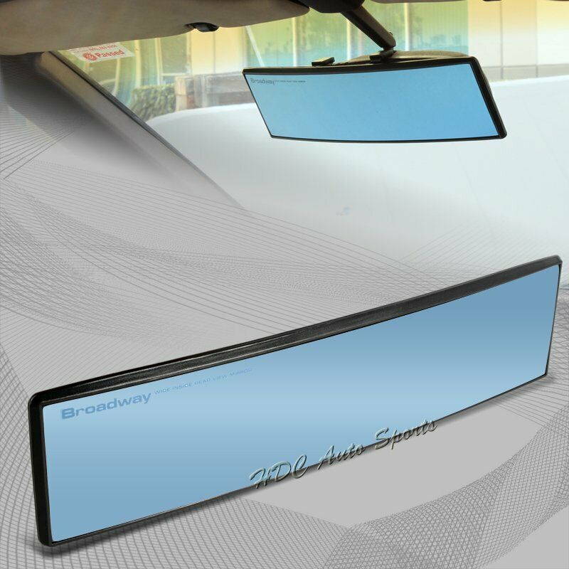 Broadway 300MM Convex Interior Clip On Rear View Blue Tint Mirror Universal 5