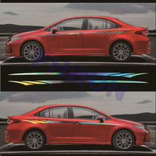 Holographic Stripe Car Side Body Line Decal Stickers Vinyl Universal Reflective