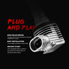 NOVSIGHT H11 H8 H9 40W 8000LM LED Headlight Bulbs Kit High/Low Beam 6000K White