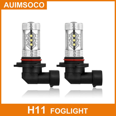 2x H11 LED Bulbs Fog Light High Power DRL 160W White For 2007-2018 Toyota Camry