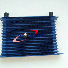 Universal 15 Row An-10an Universal Engine Transmission Oil Cooler BLUE