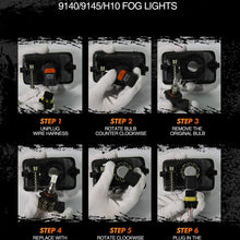 SEALIGHT H11 H8 H16 LED Fog Light Bulb 6000K Xenon White 5000 Lumens Pack of 2