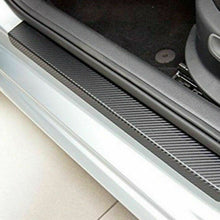4D Car Stickers Carbon Fiber Door Sill Protector Scuff Plate Trim Accessories X4