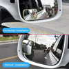 2x Rimless Rectangle Rotatable Car Auto Rearview Blind Spot Glass Mirror