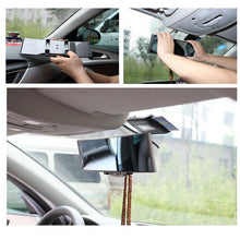 Car Interior Clip On Panoramic Convex Clear Len Wide Angle Lens Rear View Mirror