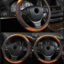 Synthetic Leather Auto Car Steering Wheel Cover Universal 15"/38cm Wear Durable