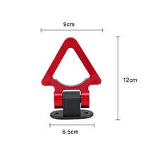 1pcs Car Bumper Tow Hook Triangle Track Racing Style Look Decoration Accessories