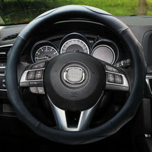 3D Massage Car Steering Wheel Cover For Car PU Leather Black Fit 38cm / 15 in