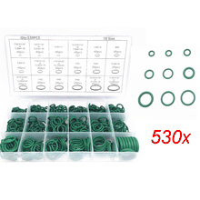 530pcs Boxed Car A/C Air Conditioning Repair Rubber O-rings Seals Kit Universal