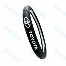 Black New Faux Leather For TOYOTA 15" Diameter Car Auto Steering Wheel Cover