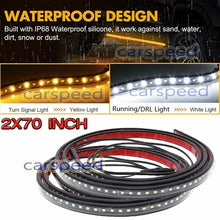 70 inch Truck Side Step LED Running Board Light Strip For Jeep GMC Honda Nissan