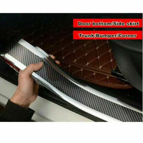 Car Sticker Carbon Fiber Look Styling Door Sill Protector For Dodge Accessories