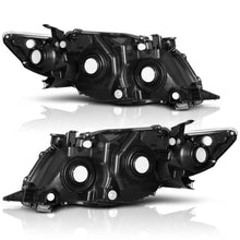 For 2009-2010 Toyota Corolla Chrome Housing Amber Corner Headlights Headlamp Set