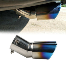 Burnt Blue Rear Dual Exhaust Pipes Tail Muffler Tip Tail Throat Car Accessories