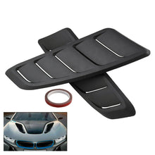 2Pcs ABS Plastic Car Air Flow Intake Scoop Bonnet Vent Hood Cover Accessories