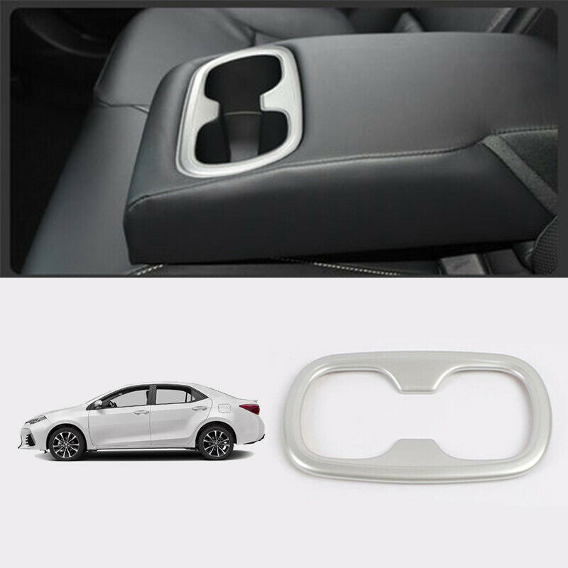 For Toyota Corolla 2019-2020 ABS silver inner rear water cup cover trim 1PCS