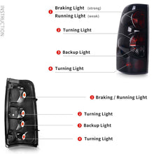 for 2003-2006 Chevy Silverado 1500 2500 Black Headlights + Smoke Tail Lights Set