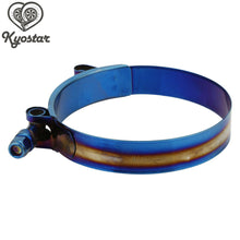 1X 84mm - 92mm blue Stainless Steel T-Bolt Clamp For 3.30" - 3.62" Silicone Hose
