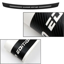 Accessories 4D Carbon Fiber Film Car Trunk Guard Plate Sticker Moulding Trim