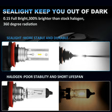 SEALIGHT H11 H8 H16 LED Fog Light Bulbs 6000K Bright White Foglight LED Bulbs