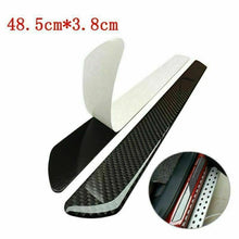 4pcs Universal Carbon Fiber Car Door Sill Scuff Plate Cover Panel Step Protector