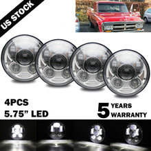 New 4pcs 5.75" inch LED Round Headlight Upgrade HI/LO Beam for Peterbilt 349 359