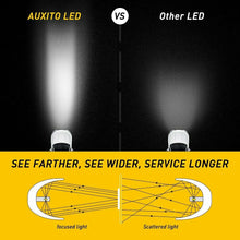 AUXITO H11 H8 H9 LED Headlight 9000LM HID White Light Kit Low Beam Bulbs 6000K