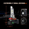 2X SEALIGHT H11 LED Headlight Bulb H8 H9 LED Bulbs 6500K Low Beam Fog Light Kits