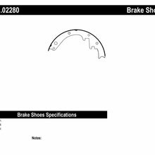 Drum Brake Shoe-Premium Brake Shoes-Preferred Rear,Front Centric 111.02280