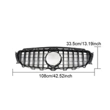 Black Front Grille Grill For Mercedes Benz W213 E200 E250 E300 E43 AMG 16-18