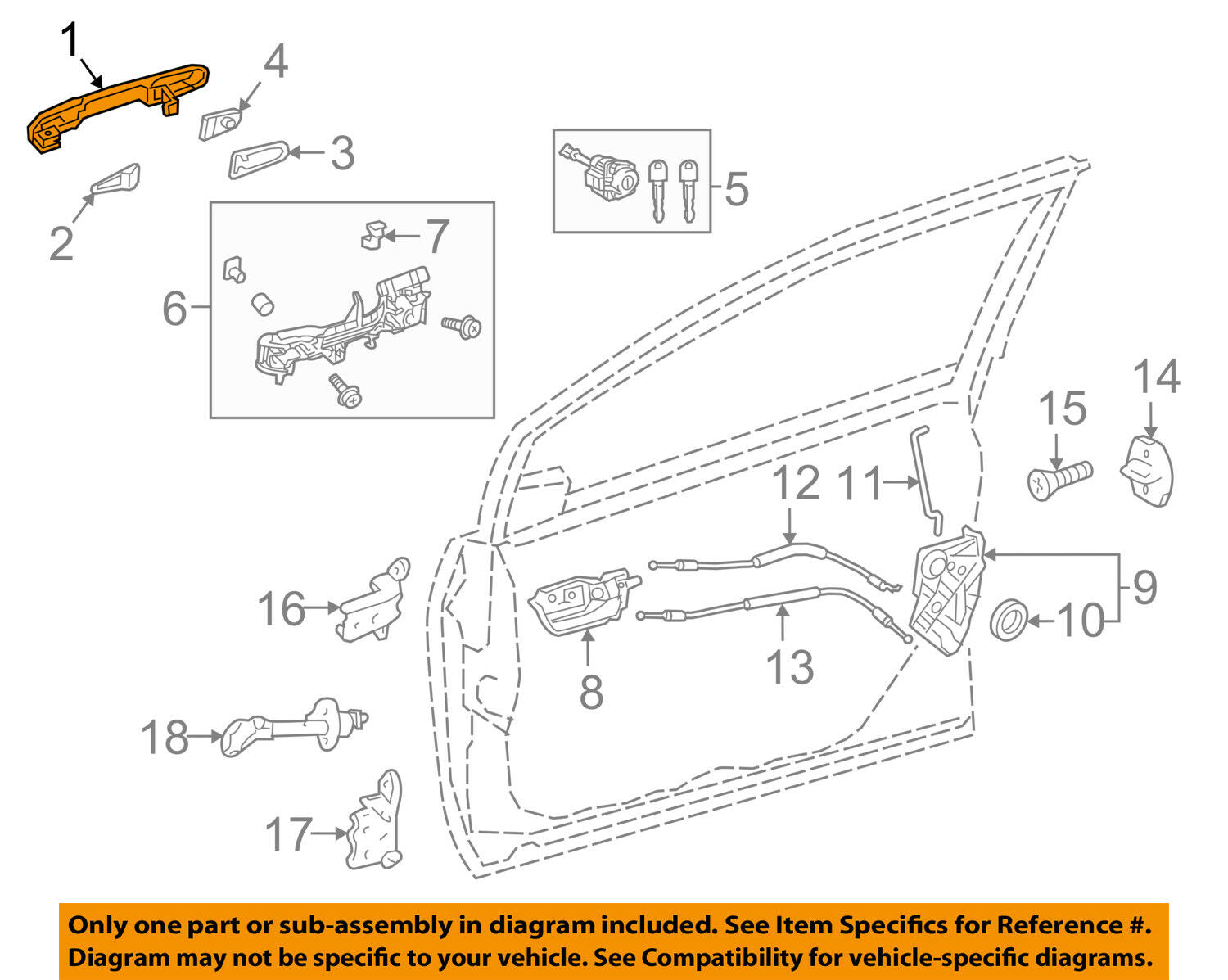 TOYOTA OEM 17-18 Prius-Outside Exterior Door Handle Left 6921047041B0