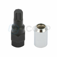 20 Pieces Wheel Lock + 1 Key Chrome M12x1.25 Fits Nissan Versa Note 2014-2019