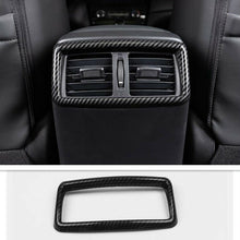 Car A/C Air Vent Cover Trim Carbon fiber look 3pcs For Nissan Rogue 2017 - 2020
