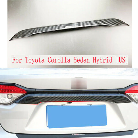 Carbon Rear Trunk Lid Cover Trim Strip For Toyota Corolla Hybrid [US] 2020-2021