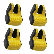 Door Check Arm Protection Limiting Stopper Case Cover Yellow 4Pcs For Toyota