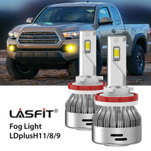 6x LED Headlight Fog Light Bulbs H11 Dual Color Fit for Toyota Tacoma 2016-2020