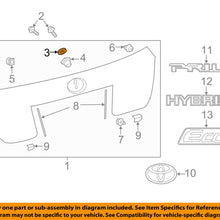 TOYOTA OEM 16-18 Prius-Lift Gate Trim Gasket 9043010016