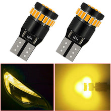 4x Amber Yellow T10 194 168 158 3014 LED Auto Car Side Marker Parking Light Bulb