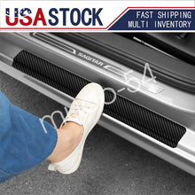 4X Accessories Car Stickers Carbon Fiber Door Sill Protector Scuff Plate Trim 6D