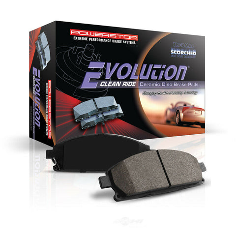 Disc Brake Pad Set-Z16 EvolutionClean Ride Ceramic Brake Pads Front Power Stop