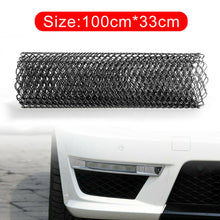 Black Aluminum Mesh Grille Cover Car Bumper Fender Hood Vent Grill Net Accessory