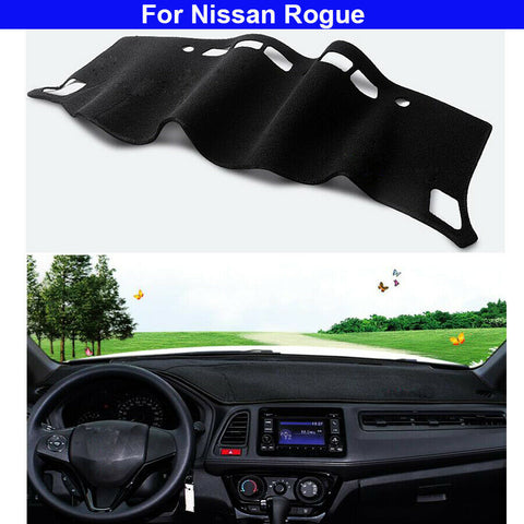 1Pcs Black Center Console Dash Cover Dash Mat Carpet For Nissan Rogue 2014-2020