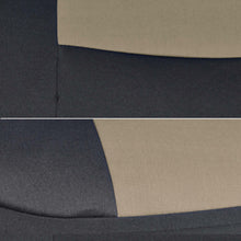 Beige & Black Car Seat Covers for Auto Set 5 Headrests Split Option Bench