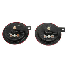 2PCS 12V Universal Red Super Grille Mount Tone Loud Compact Electric Horn Kit