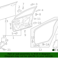 Genuine Toyota Water Deflector Retainer 67869-0E010