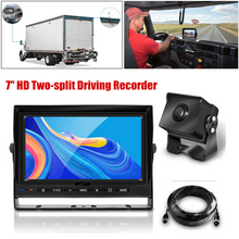 7" Night Vision 1080P Backup Camera Reversing Monitor Record Video DVR Two-split