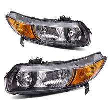 Headlights Assembly Replacement for 2006-2011 Honda Civic Coupe 2Dr Left+Right