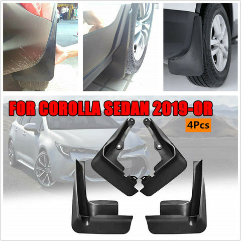 4PCS Front Rear Mud Flaps Splash Guards Fit For Toyota Corolla E210 Sedan 2020