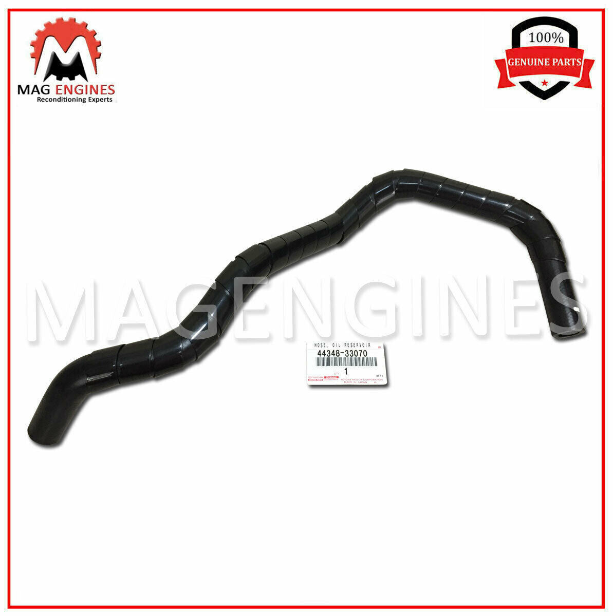 44348-33070 GENUINE OEM HOSE, OIL RESERVOIR TO PUMP, NO.1 4434833070
